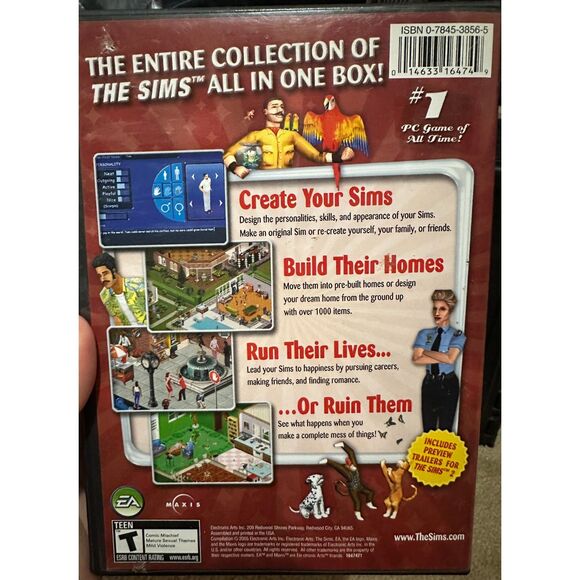 The Sims Complete Collection, 4 CDs, 2005, PC: CD-Rom - Picture 5 of 5
